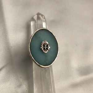 SILPADA .925 Blue Amazonite Ring Sz 8 R2358